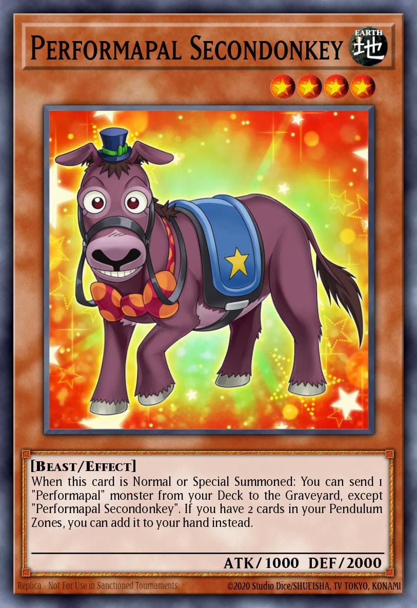 Performapal Secondonkey #YS16-EN012