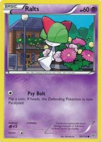Ralts trading card