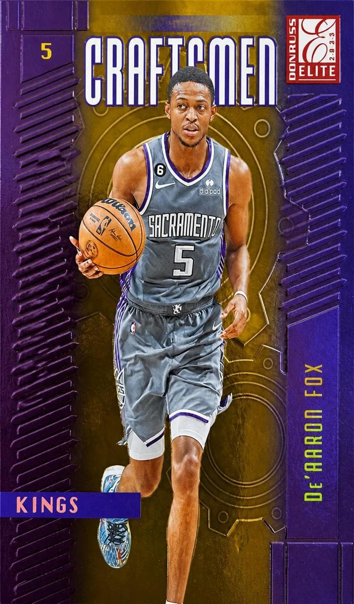 De'Aaron Fox 2023 panini Donruss Elite