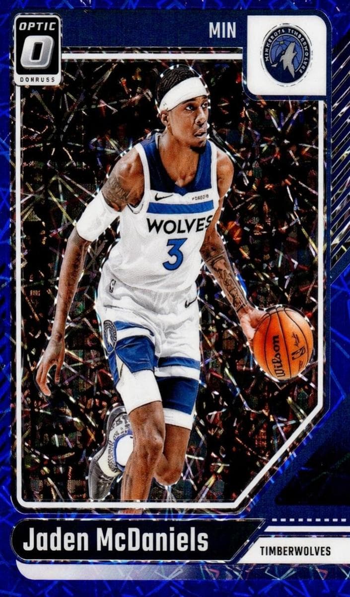 Jaden McDaniels 2024 panini Donruss Optic