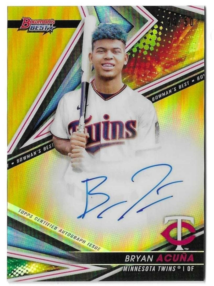 Bryan Acuña 2022 bowman Bowman's Best