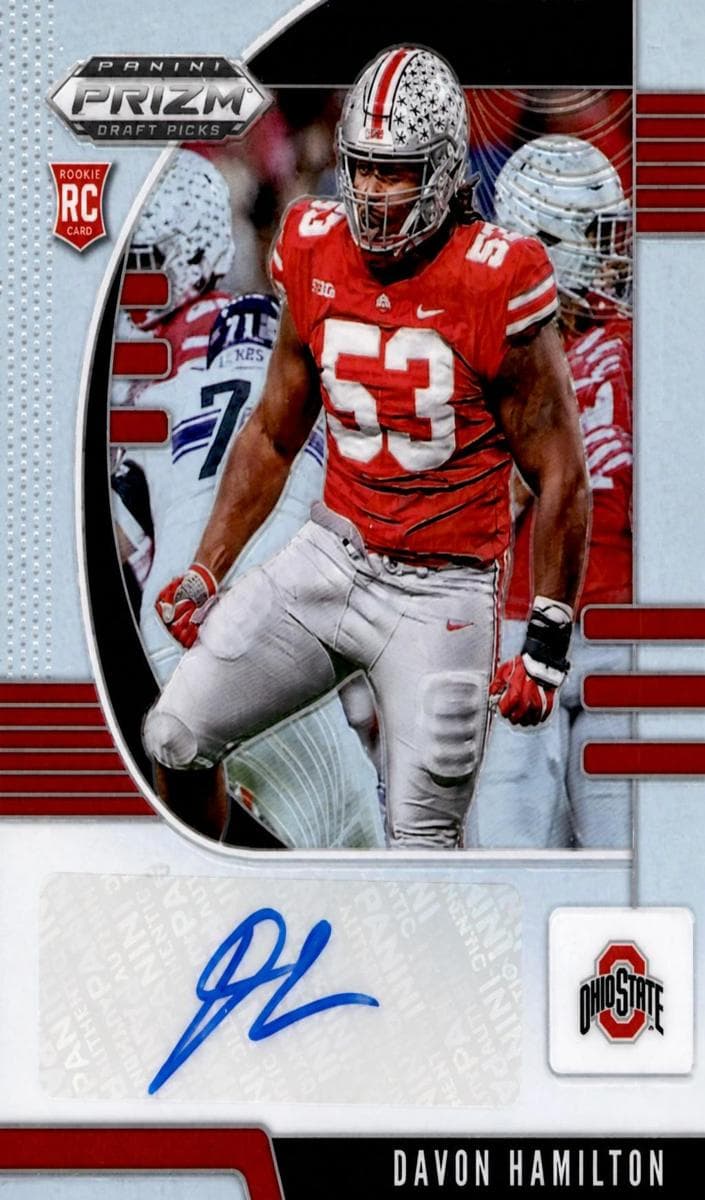 Davon Hamilton 2020 panini Panini Prizm Draft Picks