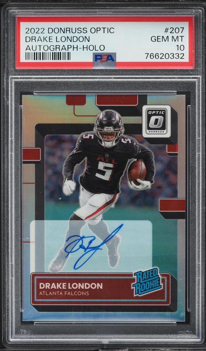 Drake London 2022 panini Panini Donruss Optic