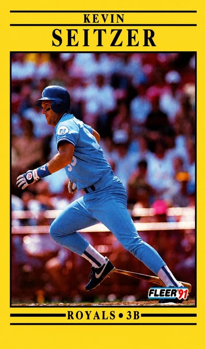 Kevin Seitzer 1991 fleer Fleer