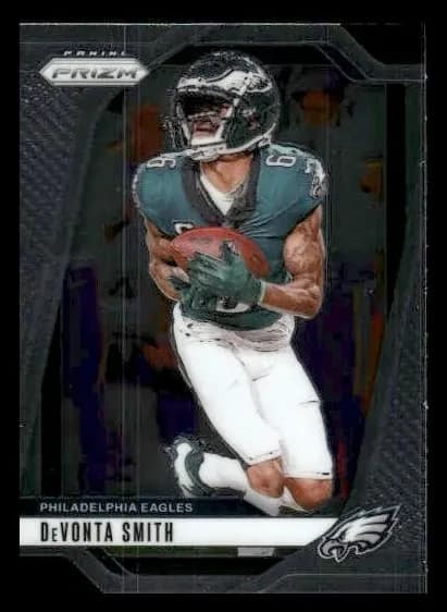 DeVonta Smith 2024 panini Prizm Football Gold Shimmer