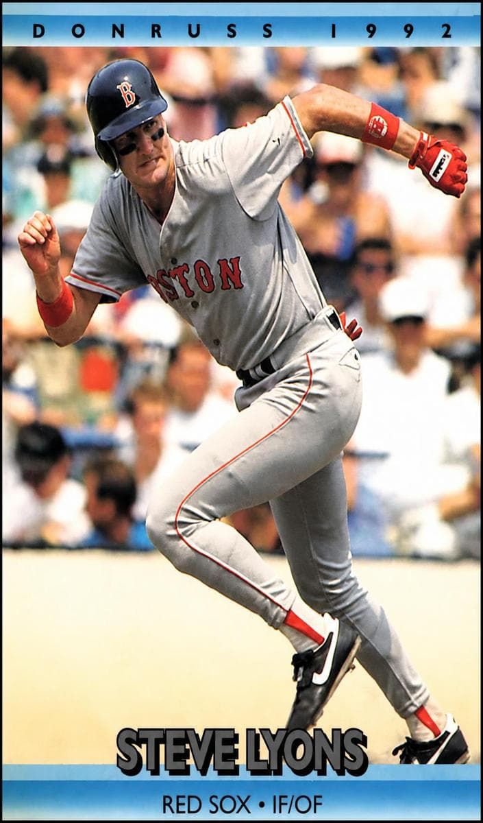 Steve Lyons 1992 panini Donruss