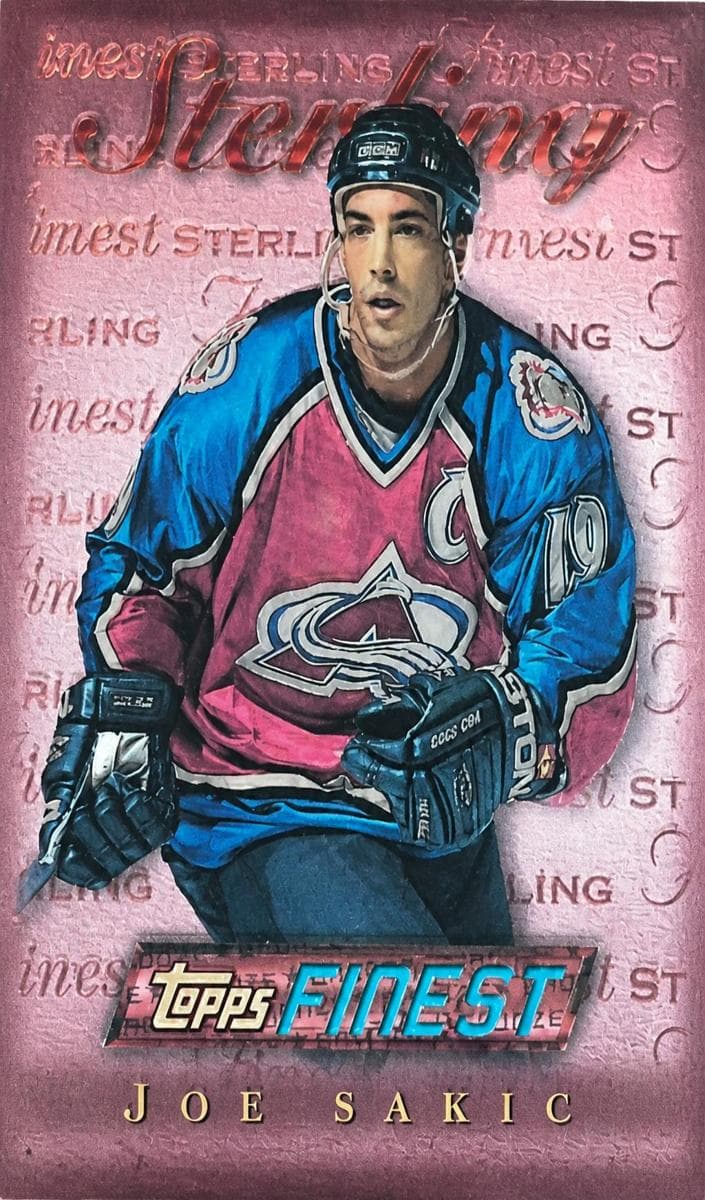 Joe Sakic 1995 topps Topps Finest