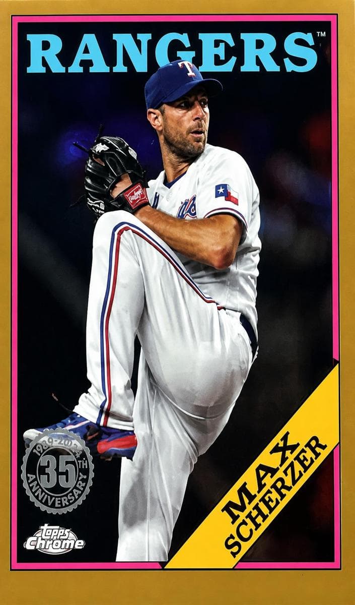 Max Scherzer 2023 topps Topps Chrome Update