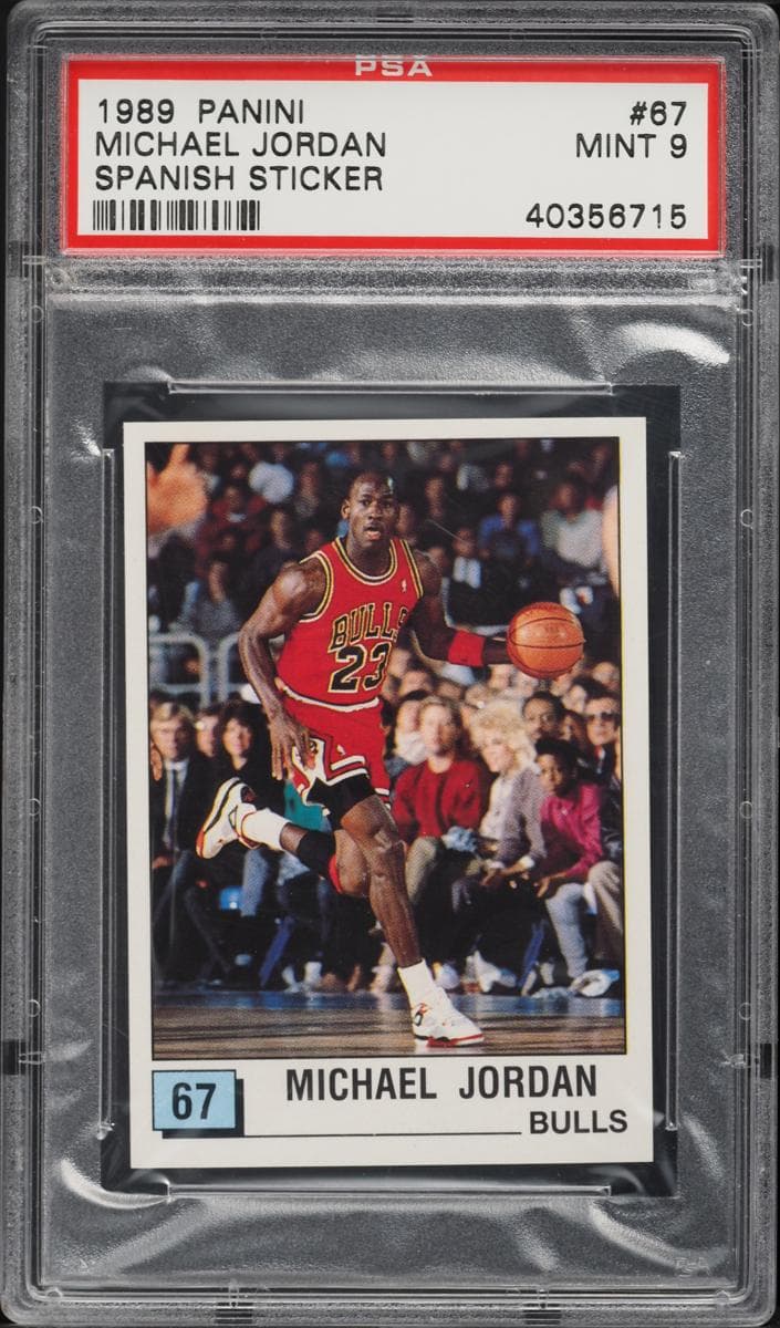 Michael Jordan 1989 panini Spanish Sticker