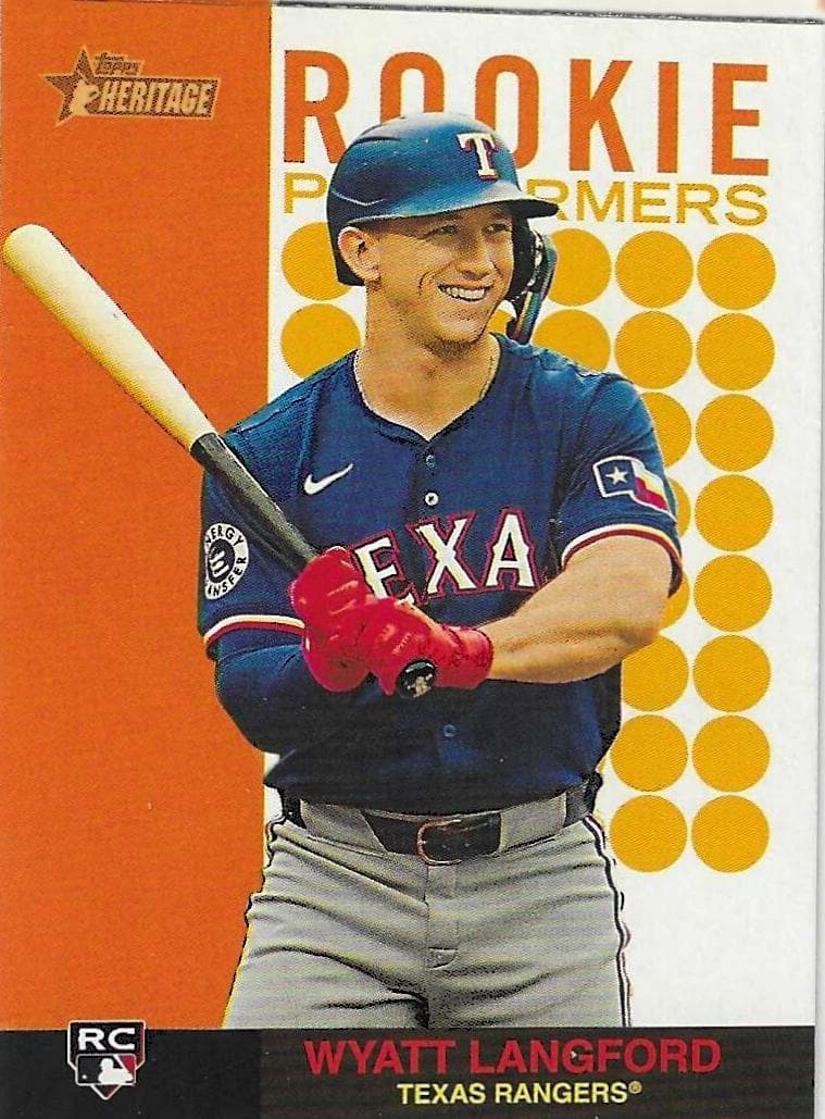 Wyatt Langford 2024 topps Topps Heritage