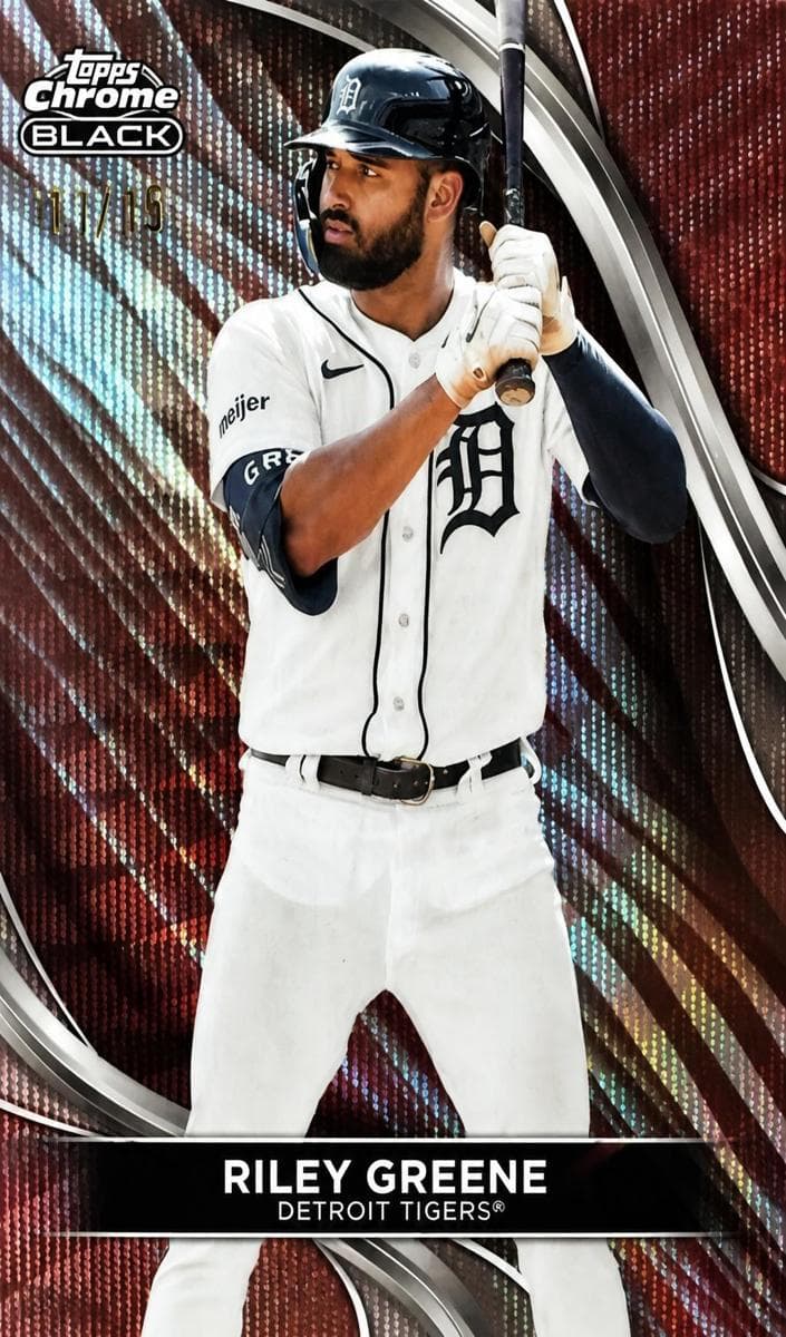 Riley Greene 2024 topps Topps Chrome Black