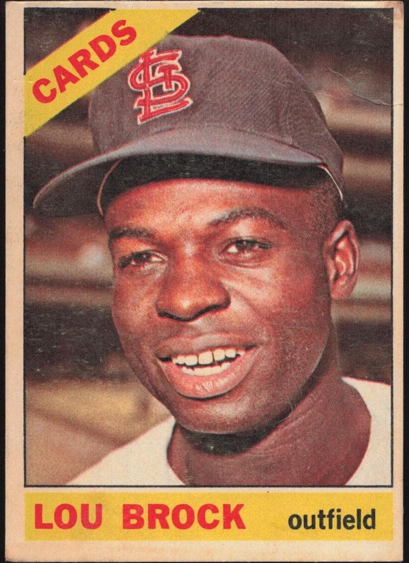 Lou Brock 1966 topps Topps Venezuelan