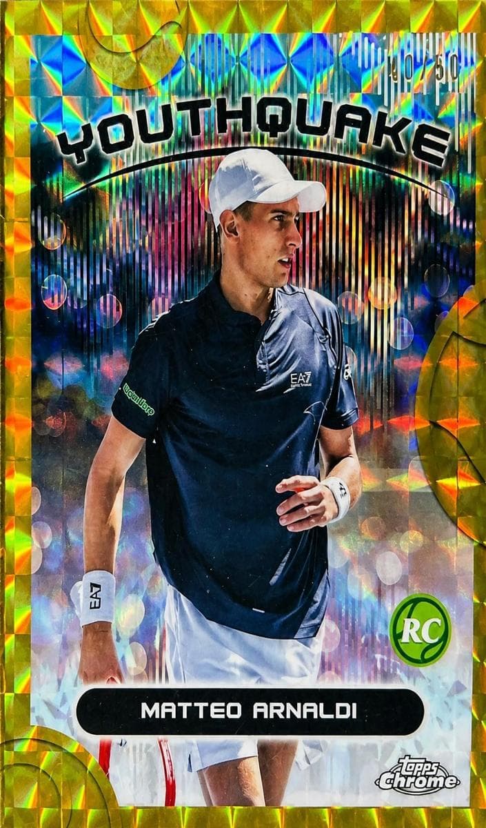 Matteo Arnaldi 2025 Topps Chrome rookie card