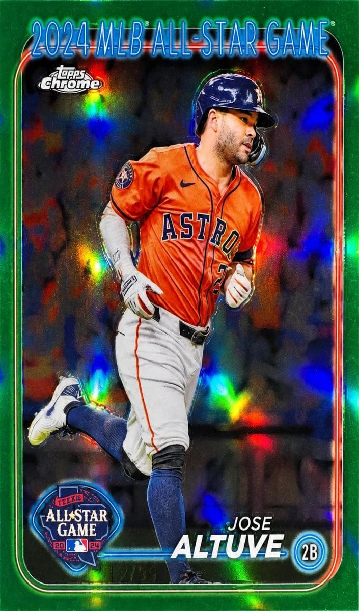 Jose Altuve 2024 topps Topps Chrome Update