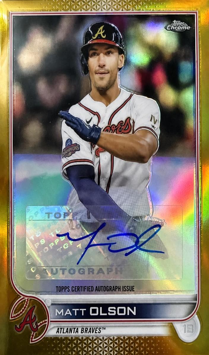 Matt Olson 2022 topps Topps Chrome Update