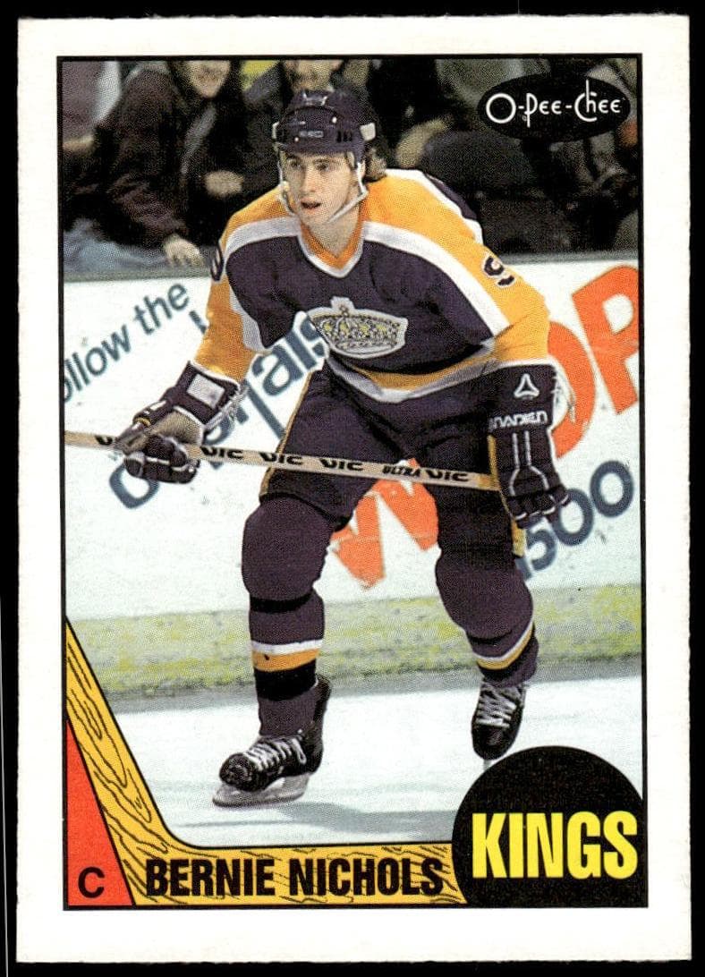 Bernie Nicholls 1987 topps O-Pee-Chee