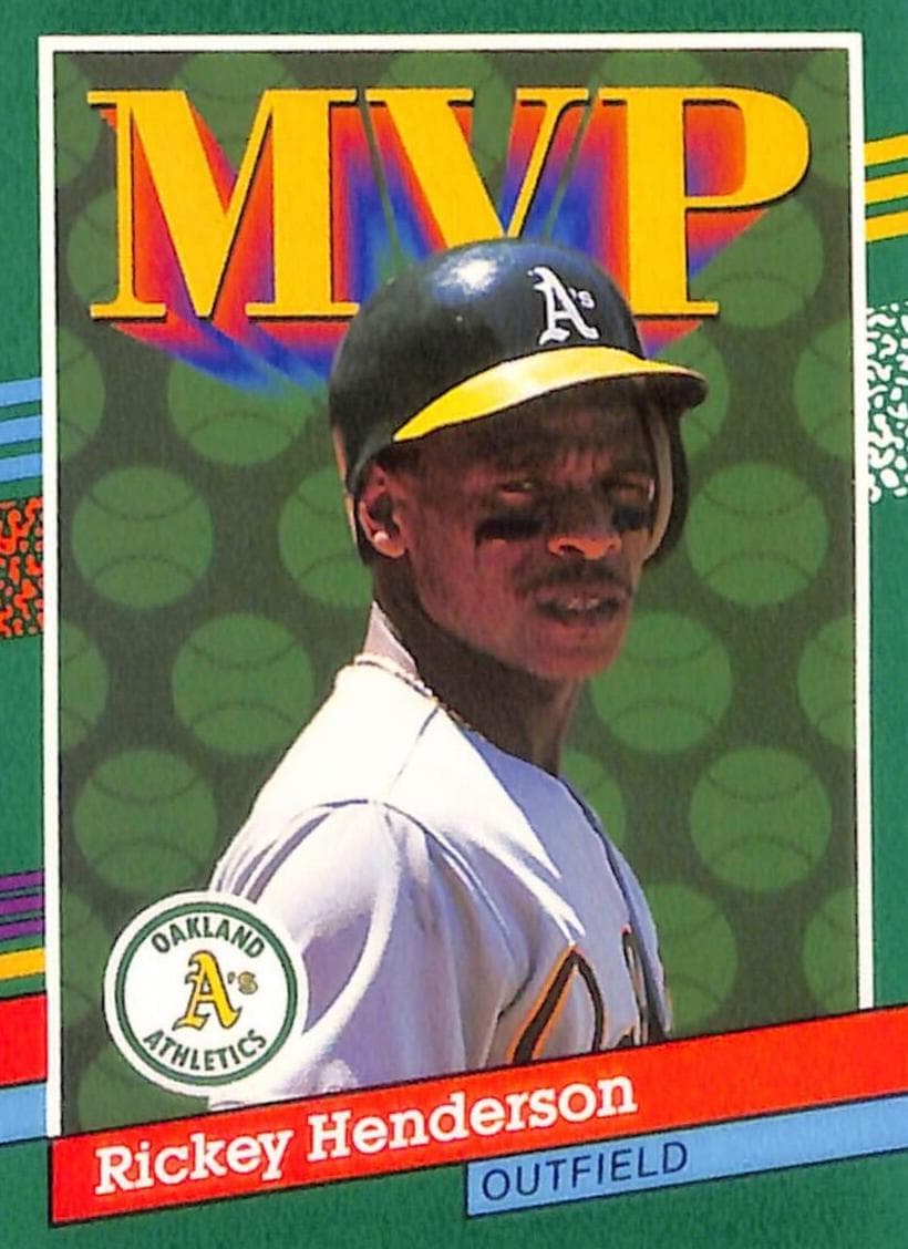 Rickey Henderson 1991 panini Donruss