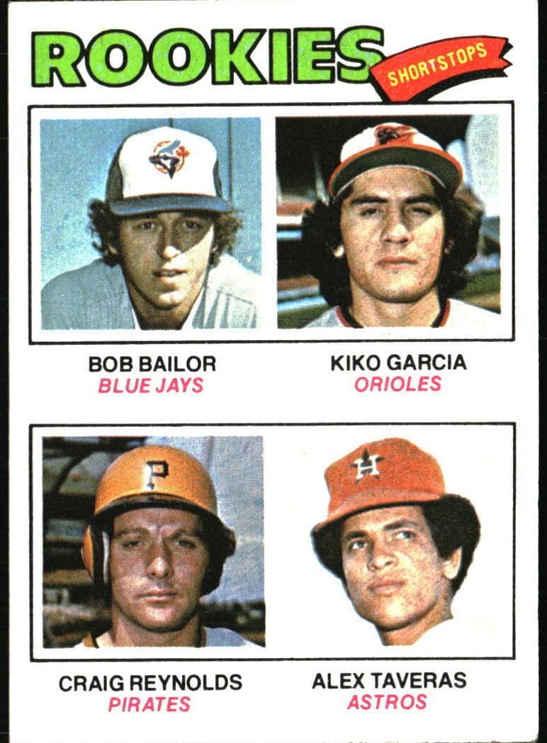 1977 Rookie Shortstops (Bob Bailor / Kiko Garcia / Craig Reynolds / Alex Taveras) #474