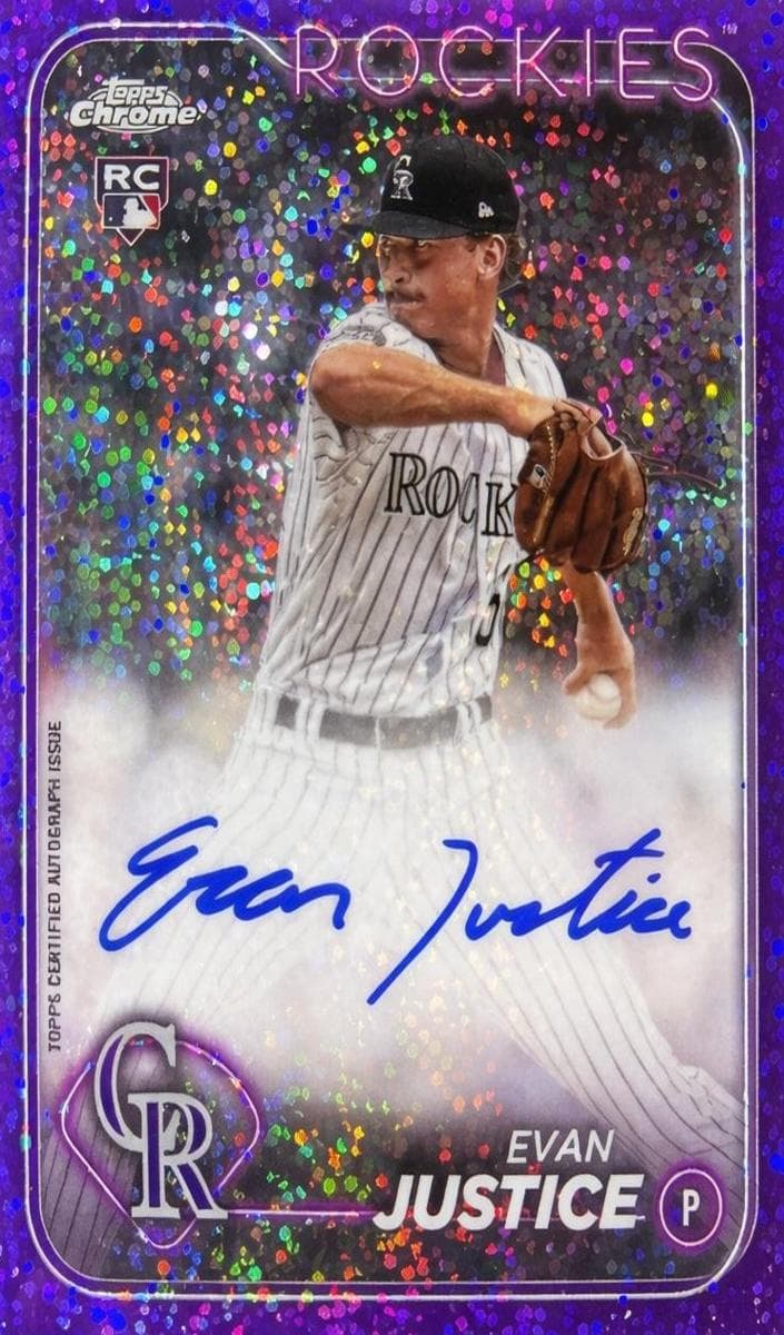 Evan Justice 2024 topps Topps Chrome