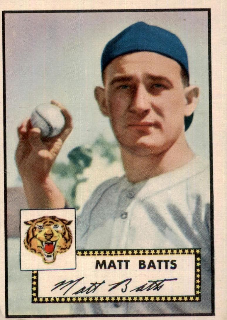 Matt Batts 1952 topps Topps