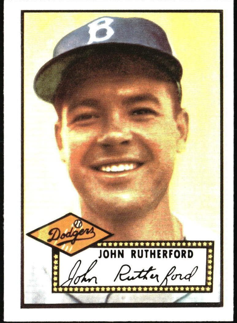John Rutherford 1952 topps Topps