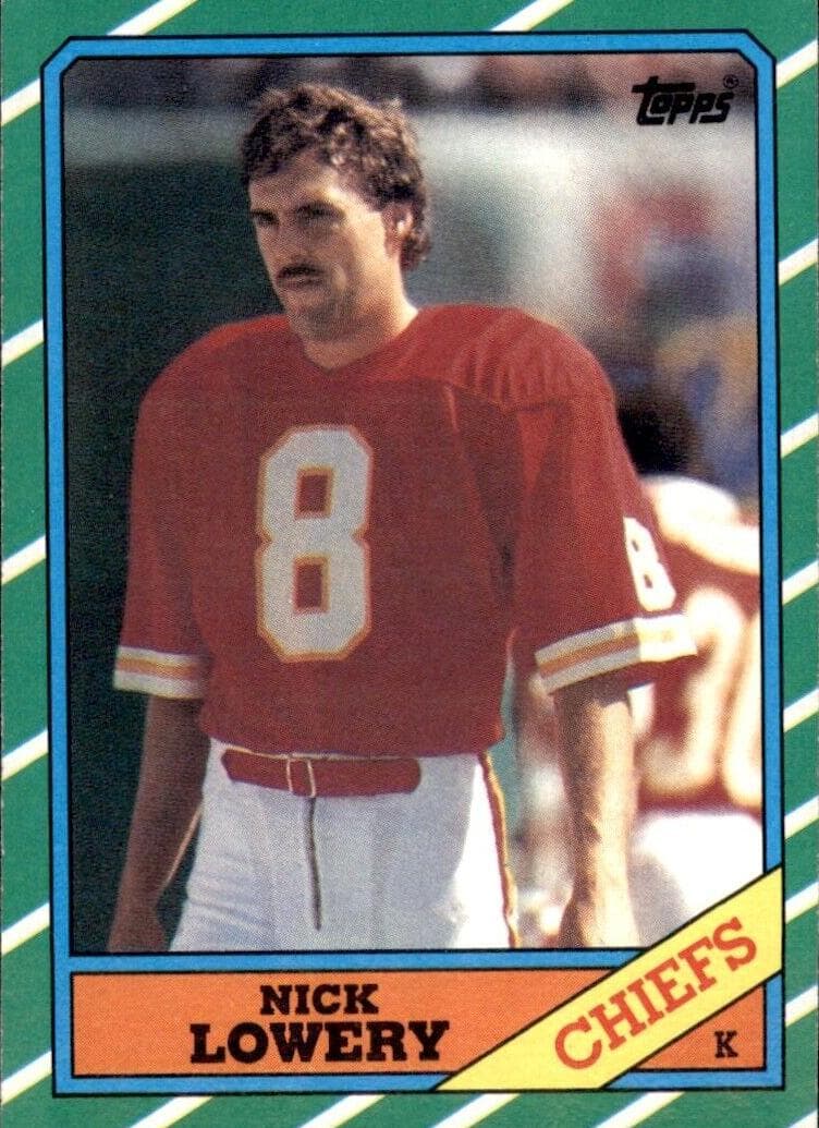 Nick Lowery trading card