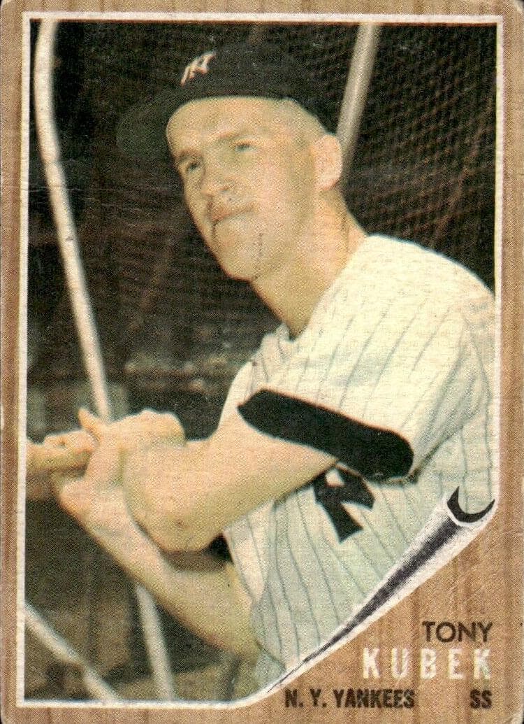 Tony Kubek 1962 topps Topps