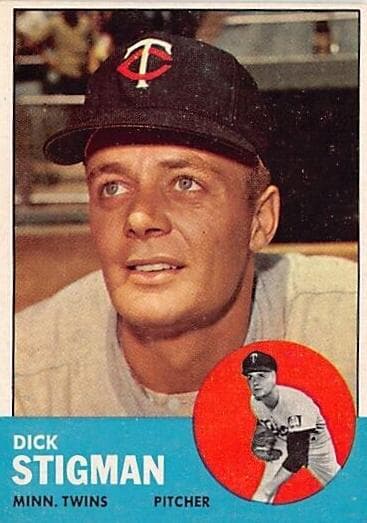 Dick Stigman 1963 topps Topps