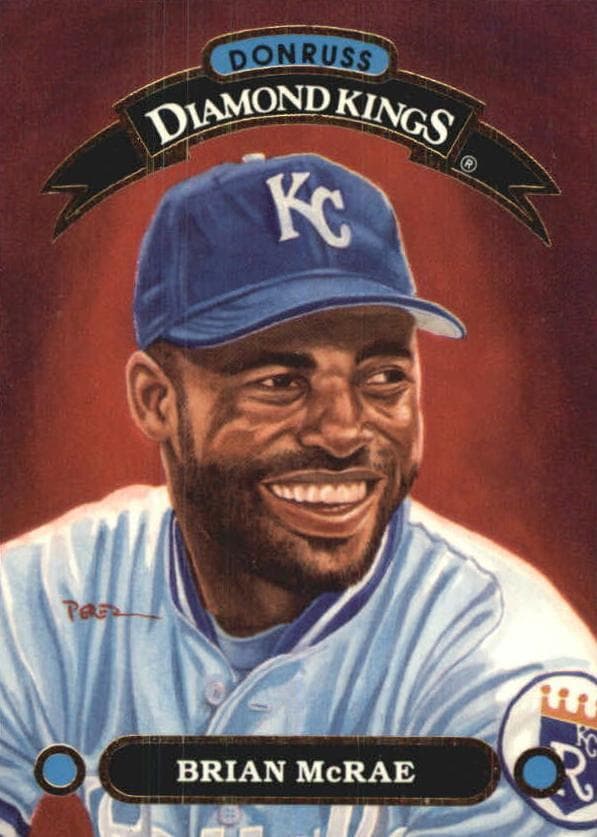Brian McRae 1992 panini Donruss