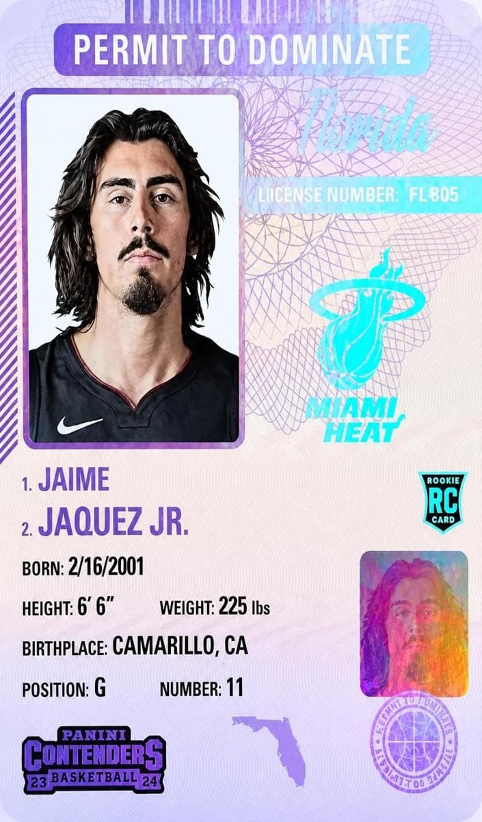 Jaime Jaquez Jr. 2023 panini Panini Contenders