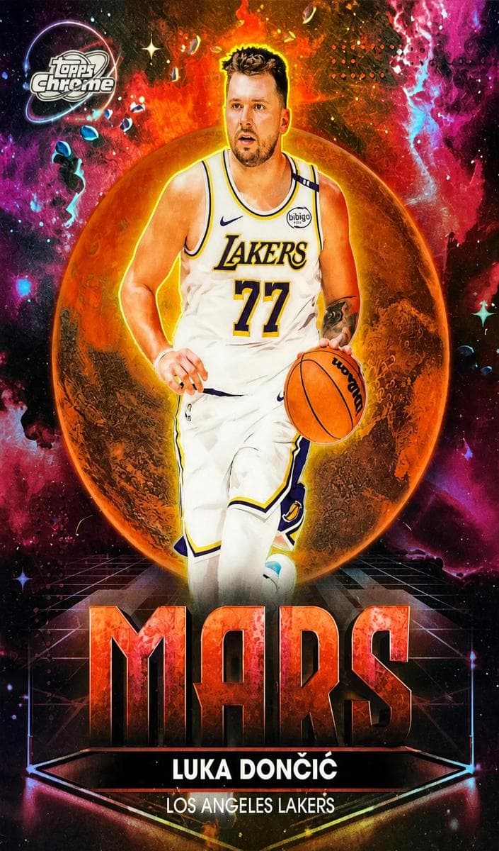 Luka Dončić 2025 topps Topps Cosmic Chrome