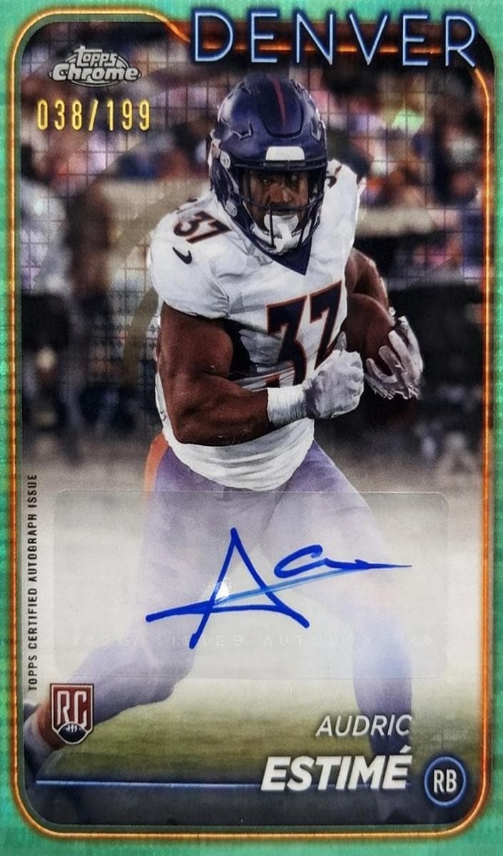 Audric Estimé 2024 topps Topps Chrome