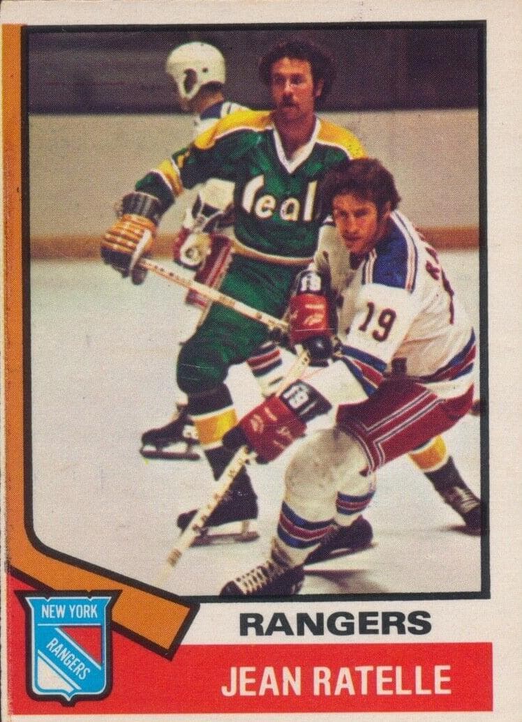Jean Ratelle 1974 topps O-Pee-Chee