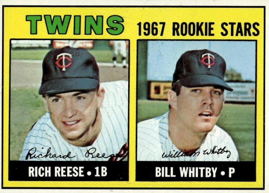 Twins 1967 Rookie Stars (Rich Reese / Bill Whitby) #486