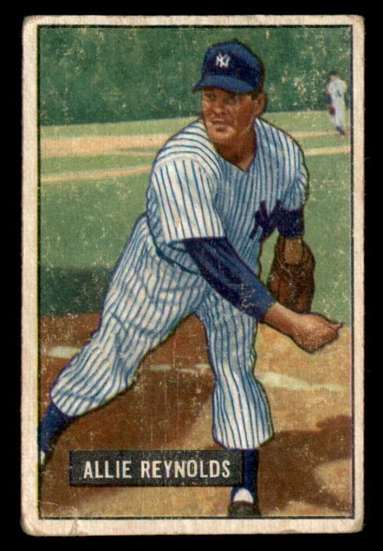 Allie Reynolds 1951 bowman Bowman
