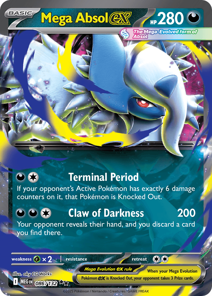 Mega Absol ex 2025 Pokemon Japanese Mega Brave