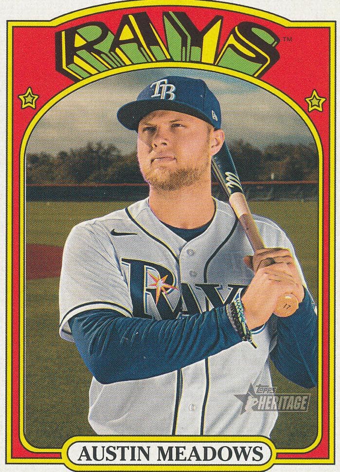 Austin Meadows 2021 topps Topps Heritage