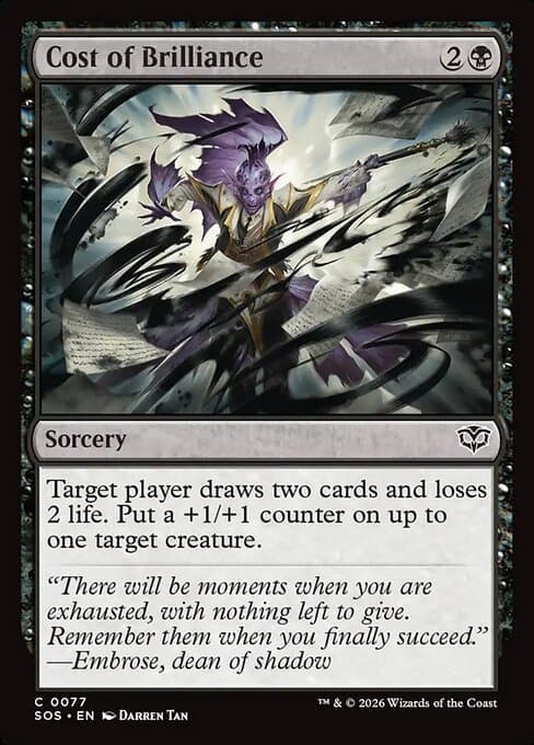 Cost of Brilliance 2026 Magic: The Gathering