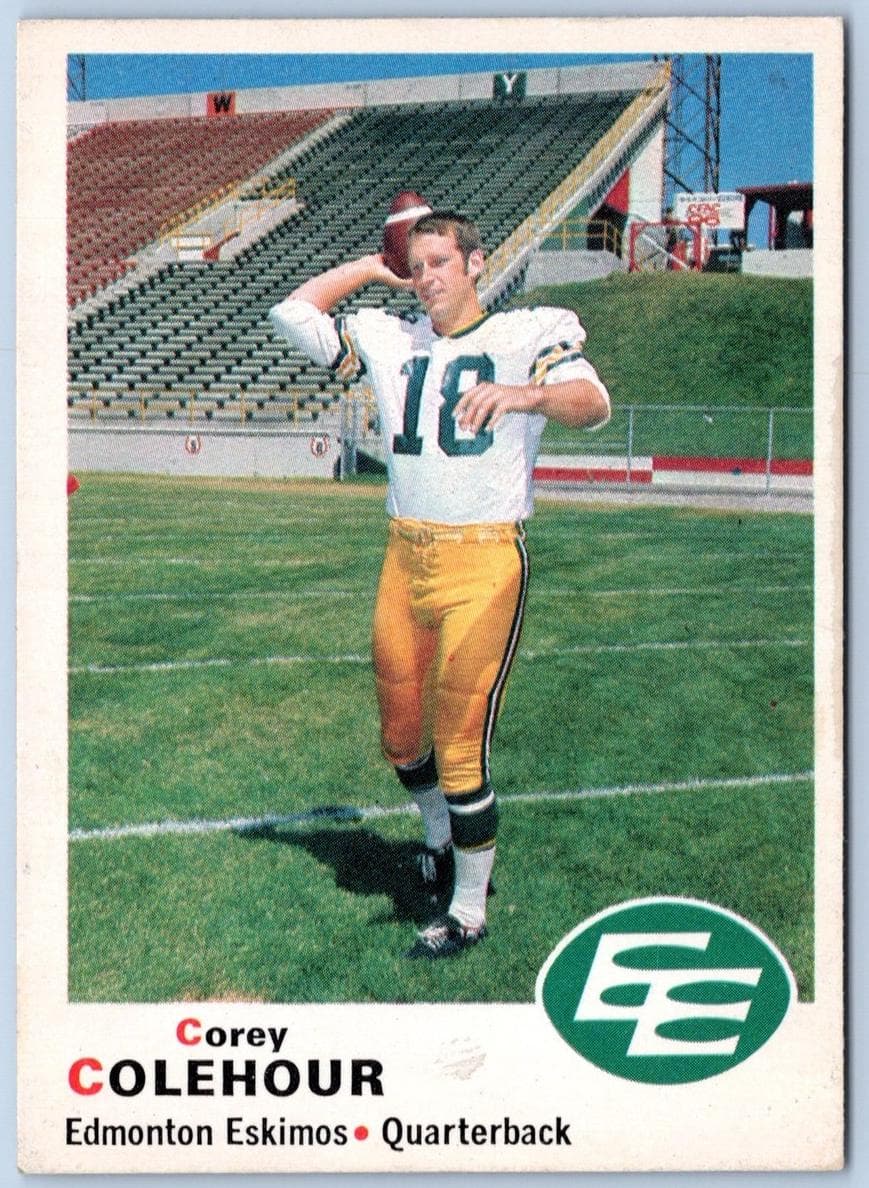 Corey Colehour 1970 o-pee-chee Cfl