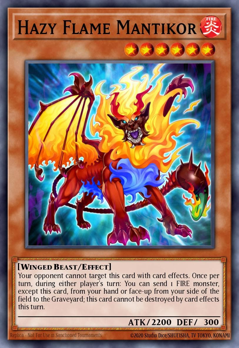 Hazy Flame Mantikor 2013 Yu-Gi-Oh! Cosmo Blazer