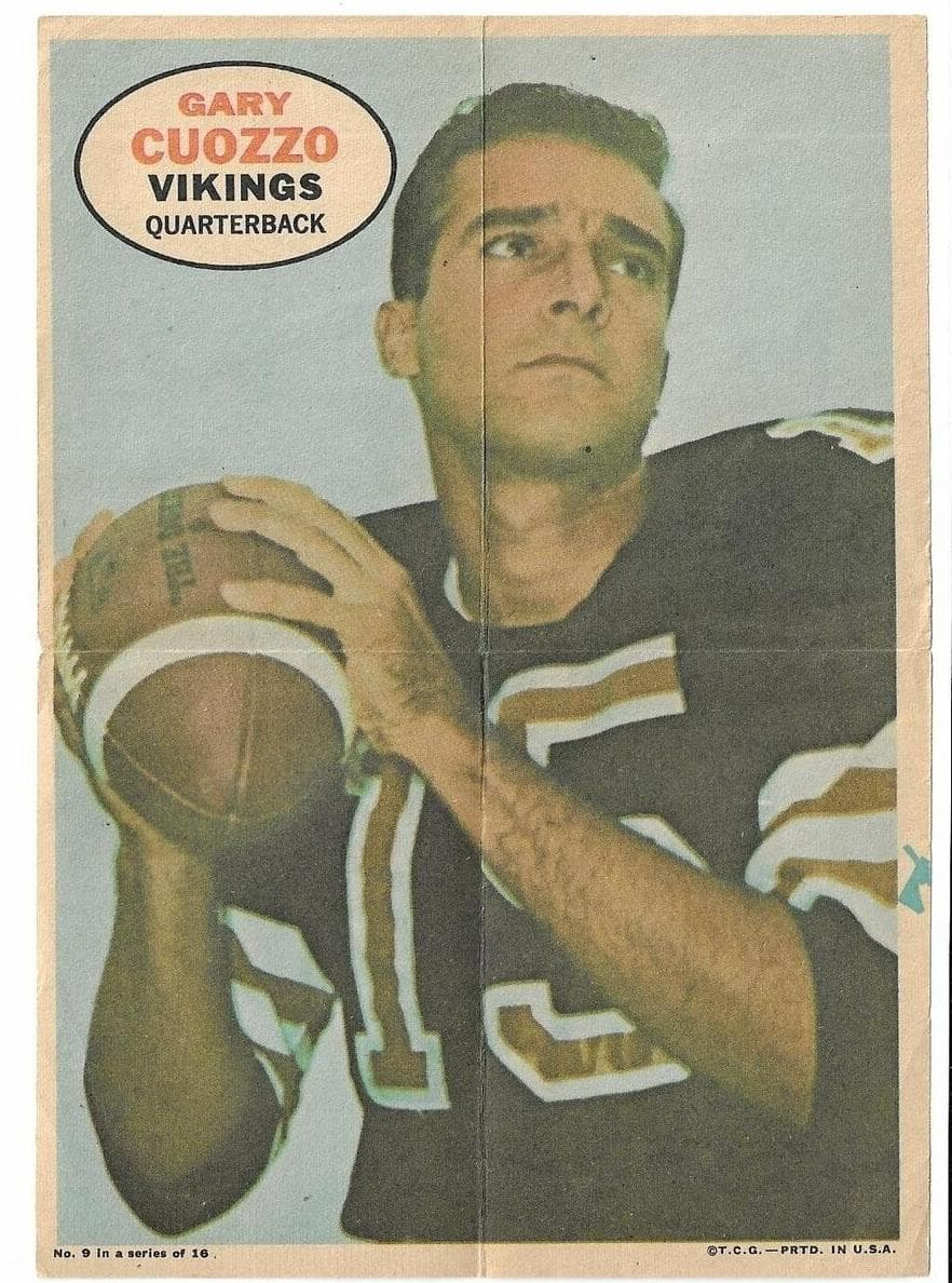 Gary Cuozzo 1968 topps
