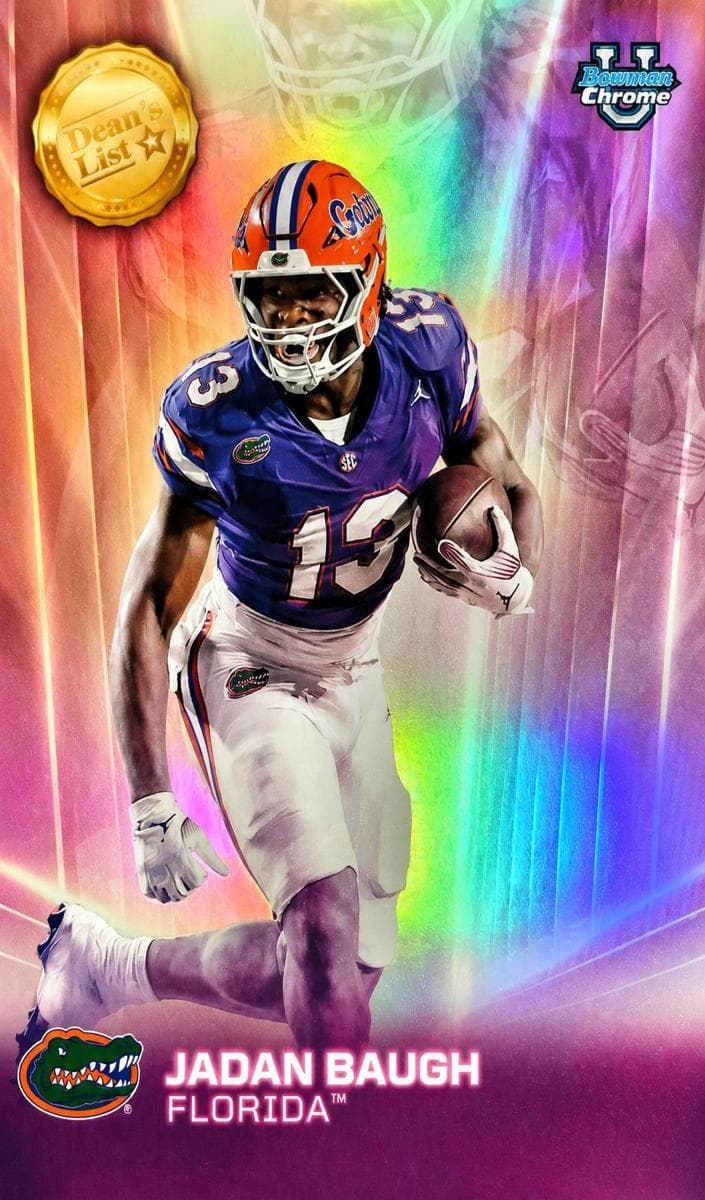 Jadan Baugh 2025 bowman Bowman University Chrome