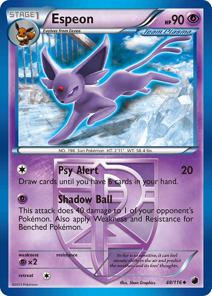 Espeon 2013 Pokemon Plasma Freeze