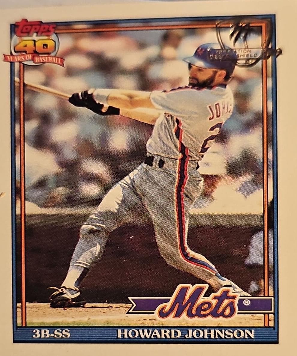 Howard Johnson 1991 topps Topps