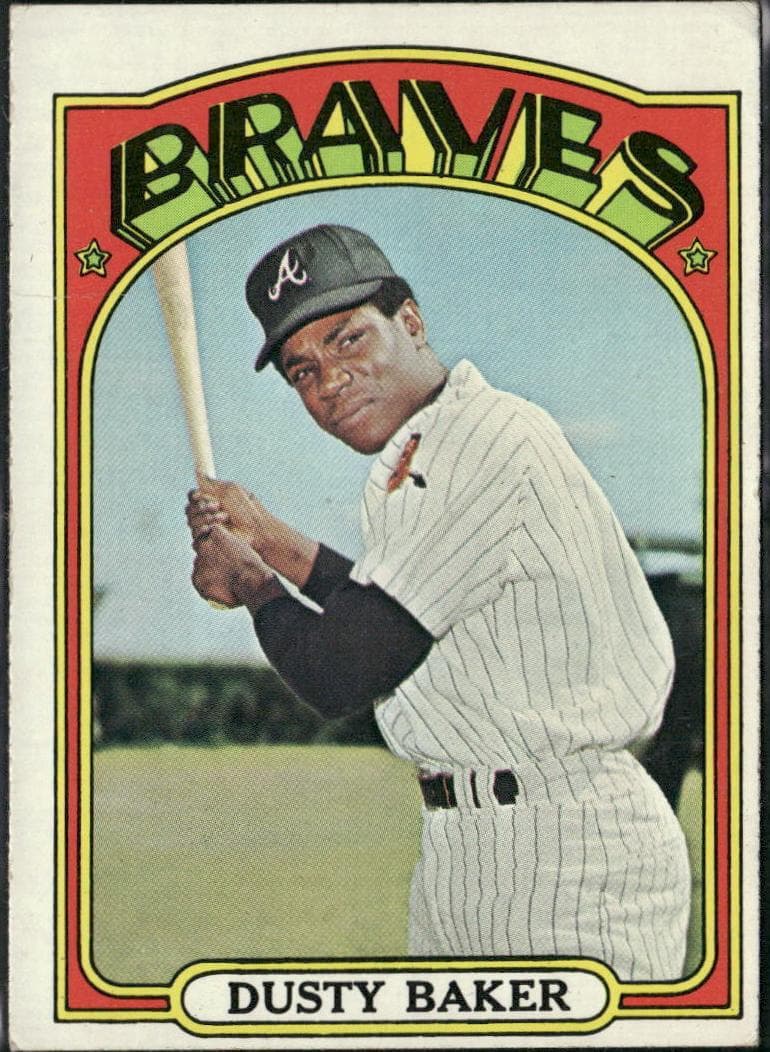 Dusty Baker 1972 topps Topps