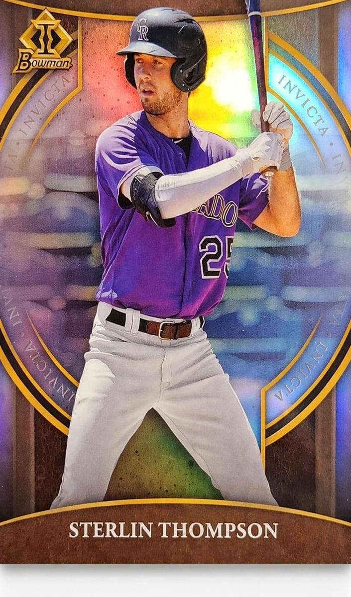 Sterlin Thompson trading card