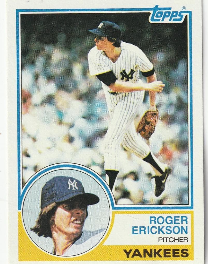 Roger Erickson trading card