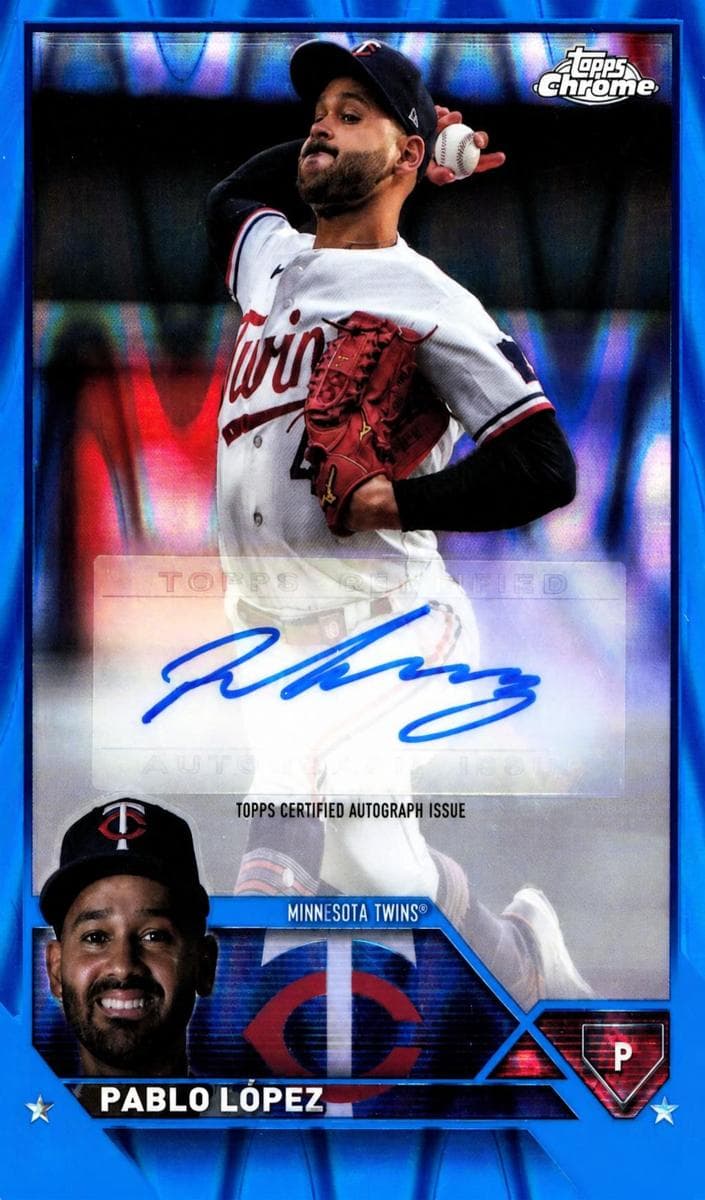 Pablo López 2023 topps Topps Chrome Update