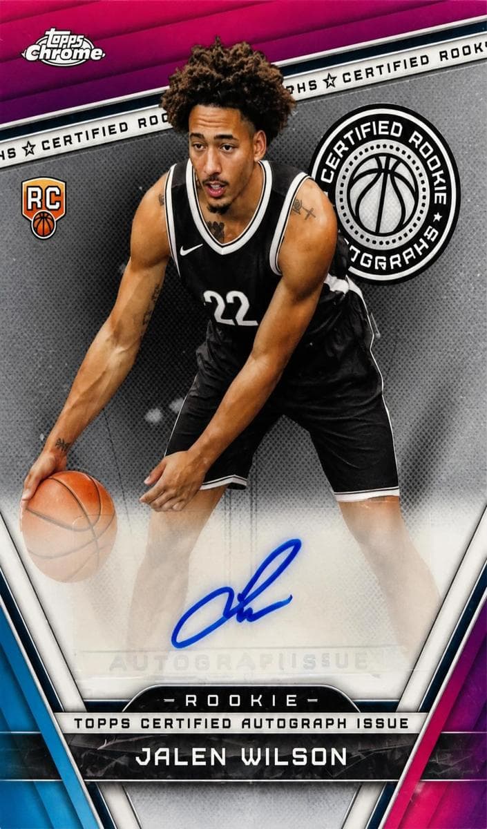 Jalen Wilson 2023 topps Topps Chrome Sapphire Edition