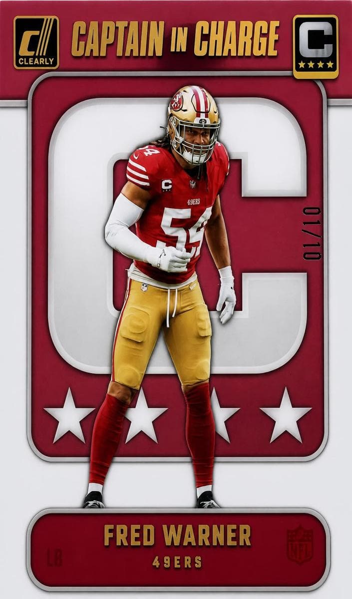 Fred Warner 2024 panini Clearly Donruss